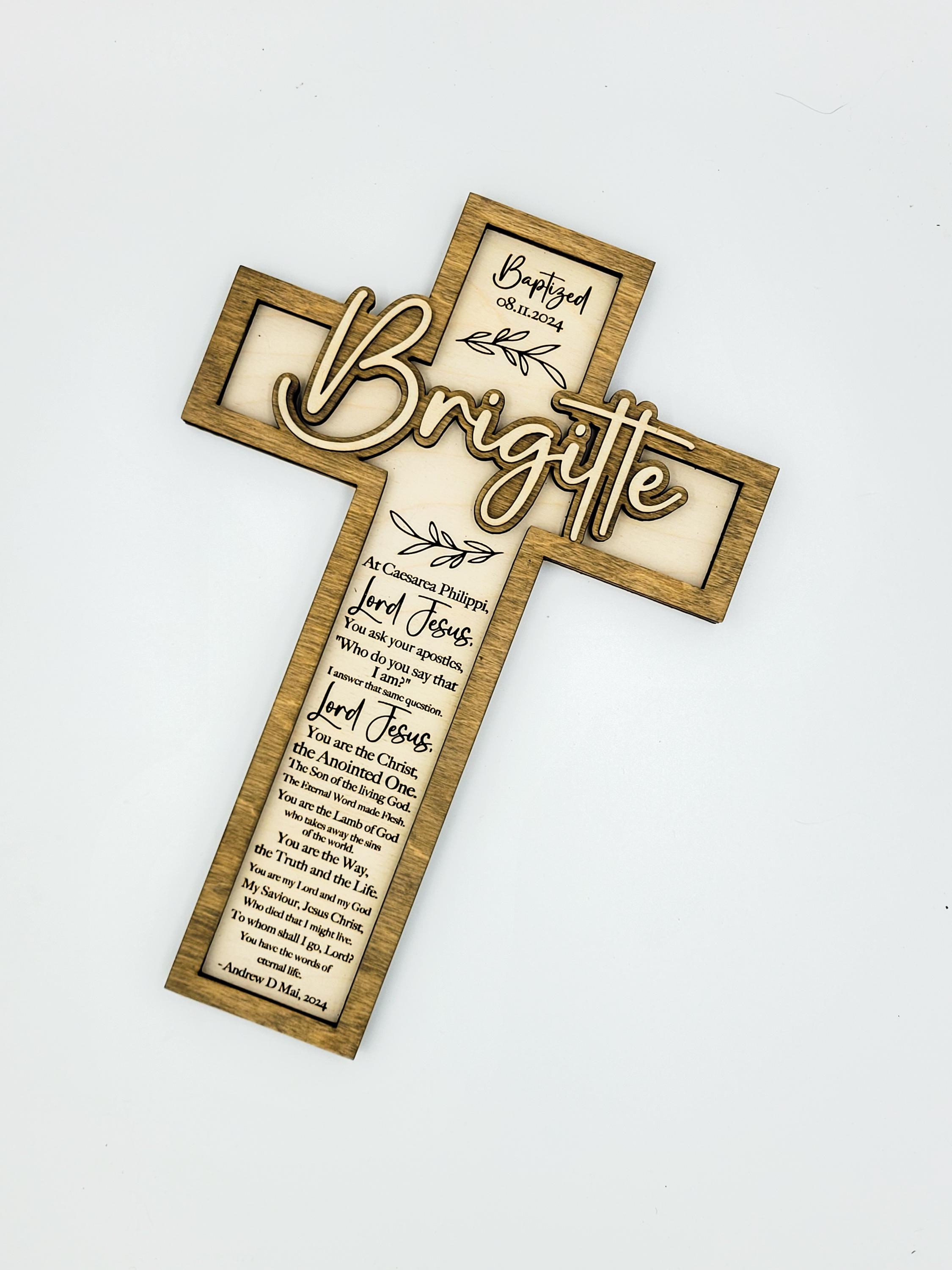 Personalized Cross, Custom Christian Cross, Perzonalized Christian Gift ...