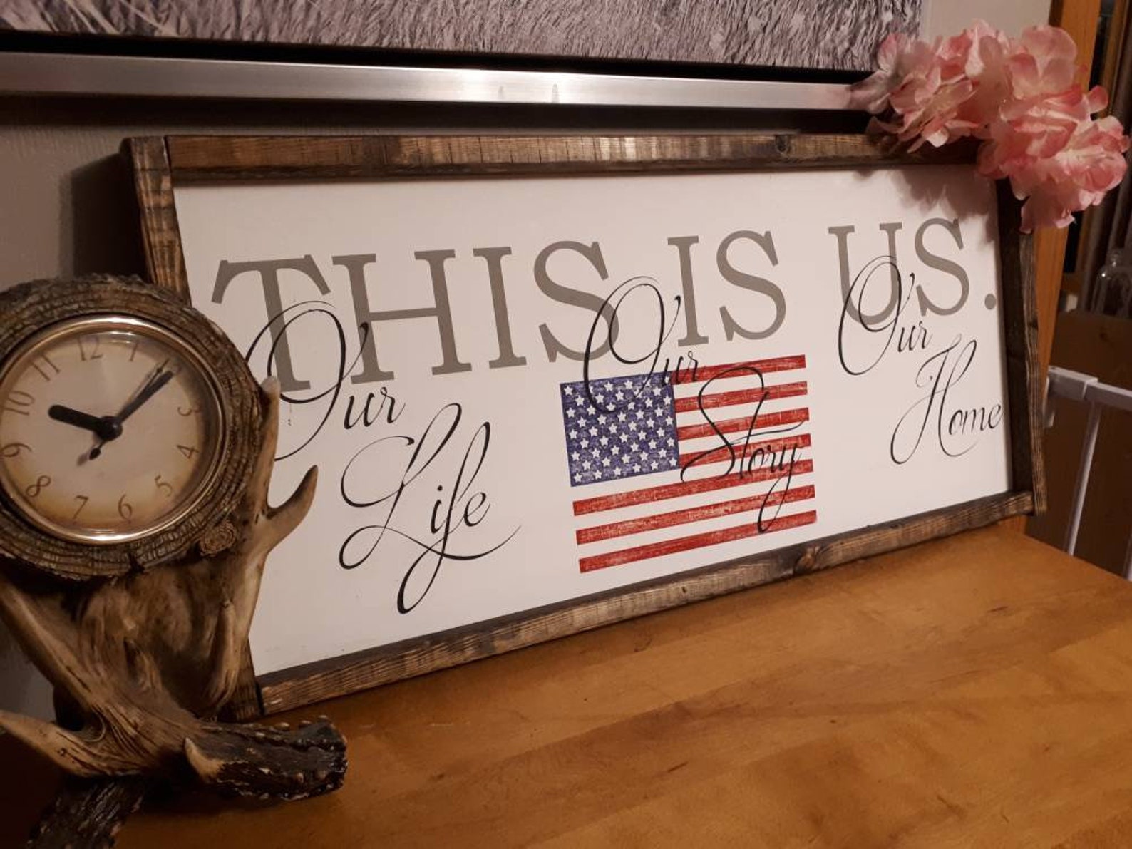 Flag Decor Flag Art American Flag Wood Patriotic Decor Etsy Canada