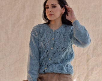 Alpaca woman  cardigan. Alpaca and merino wool woman cardigan. Bridal cardigan. Alpaca sweater. Bridal jacket