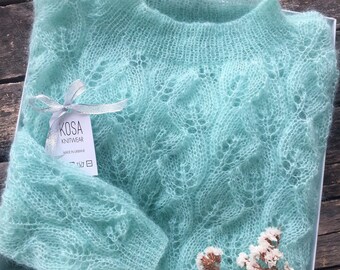 Mohair Cable Marl Jumper In Rainbow | Knitwear