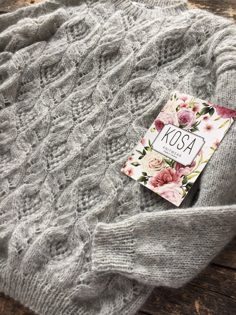 Suéter de alpaca gris para mujer. Suéter de boda de alpaca y lana merino. Suéter para mujer. Suéter de alpaca. Suéter de alpaca. imagen 4