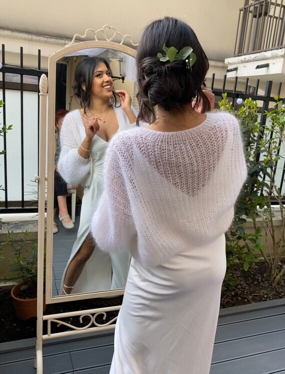 Mohair Women Bridal Cardigan. Bridal 