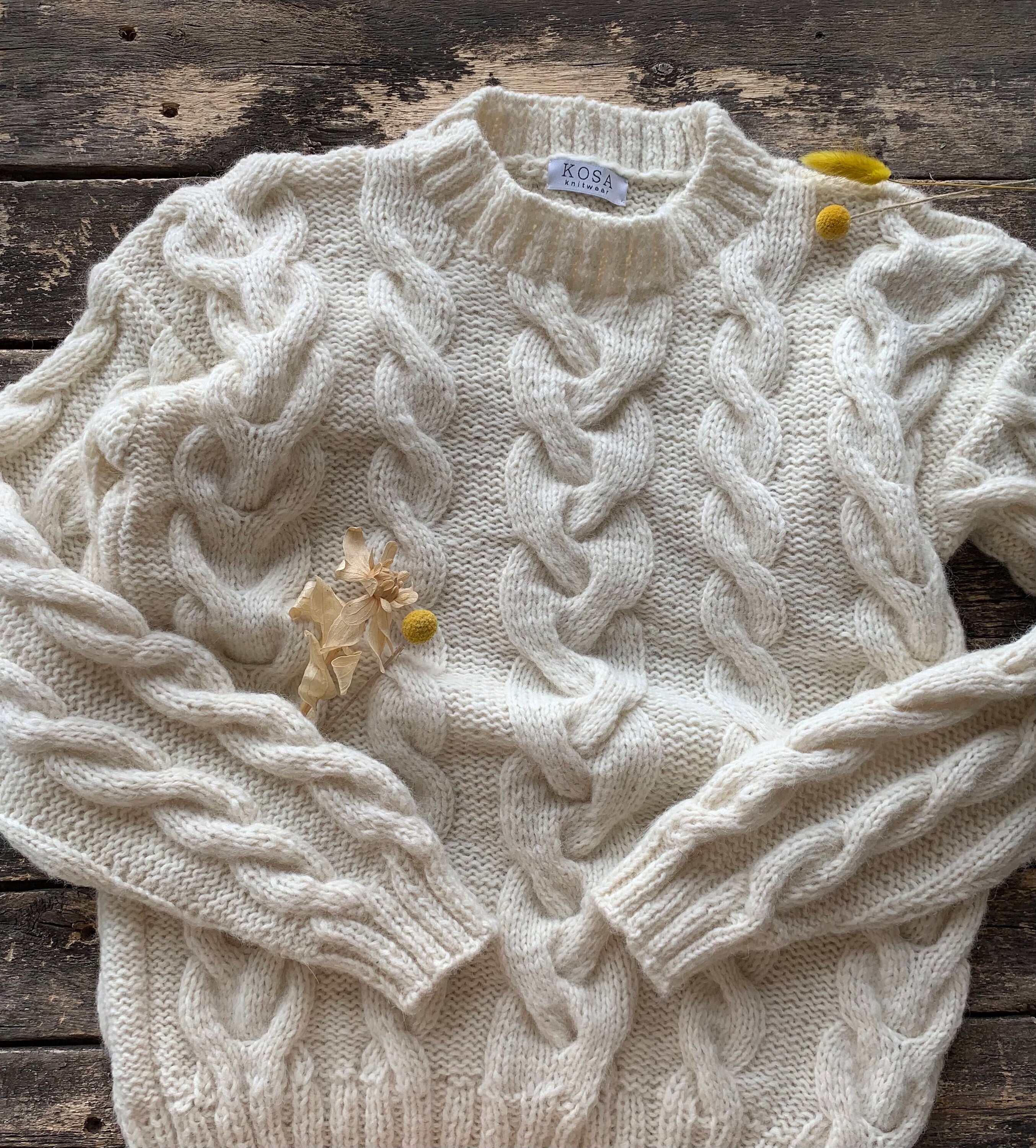 ニット+セーター 2way watermark cable alpaca knit 2way watermark cable alpaca knitの通販 by ami's shop｜ラクマ