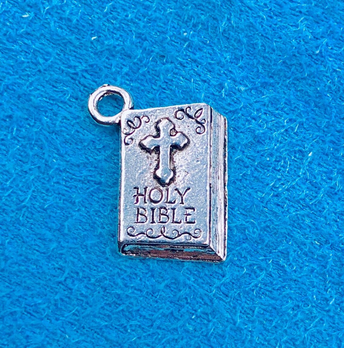 Lot 10 Charms Pewter Bible CharmBible Pewter CharmPewter Etsy
