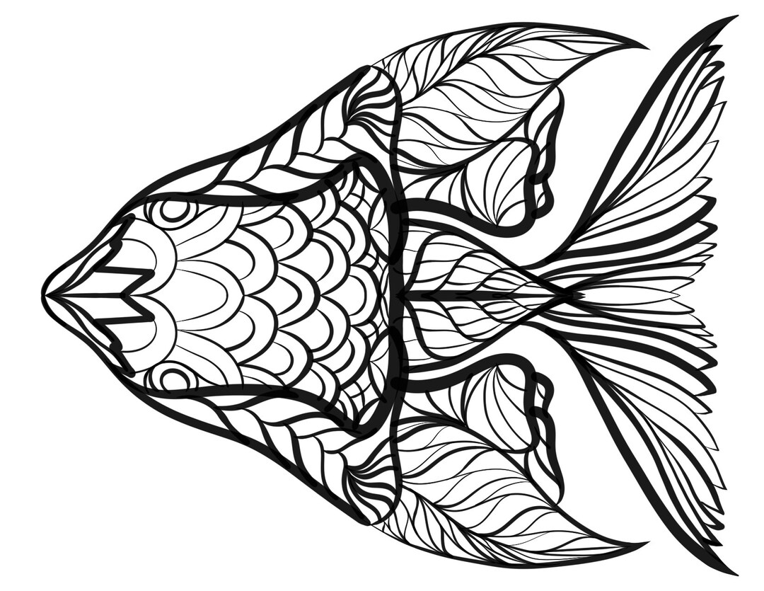 Sea Creatures Coloring Pages - Etsy