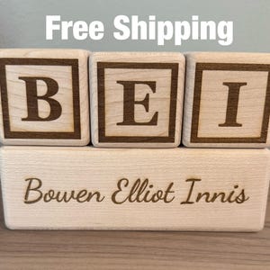 Baby personalized name blocks Name blocks for nursery/ new born Mom Mother/ gift boy or girl baby/ baby shower gift.