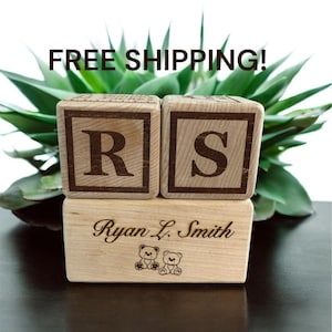 Personalized baby gift birth block personlized baby item newborn gift wooden baby block