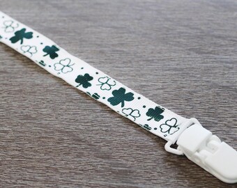 SCHNULLERCLIP | ST. Patricks Day | Binky Clip | Baby-Zubehör | Baby-Geschenk | Mädchen Schnullerclip