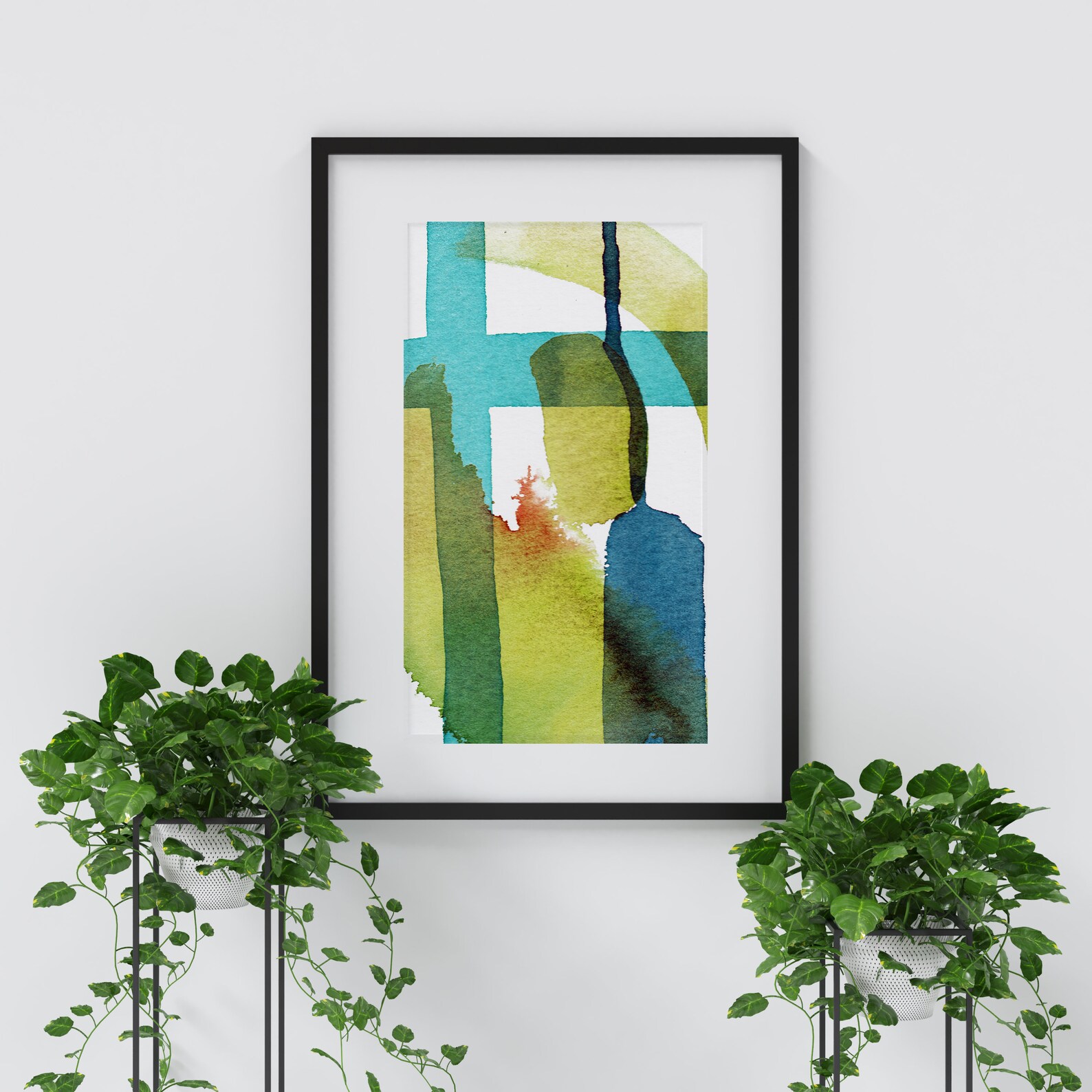 Abstract Printable Art Print Watercolor Painting Instant Etsy