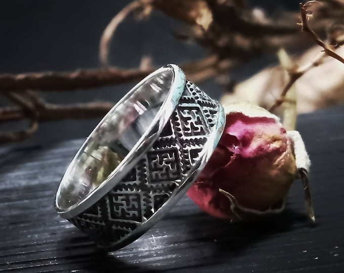 Sterling silver and brass viking jewelry von ArgentumArtStudio