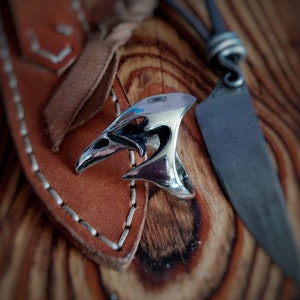 Biker ring Crow skull 925 Sterling silver Medieval Witch ring Pagan Magic occult jewelry Brass Odin&#39;s raven Norse men rings Viking 14K gold