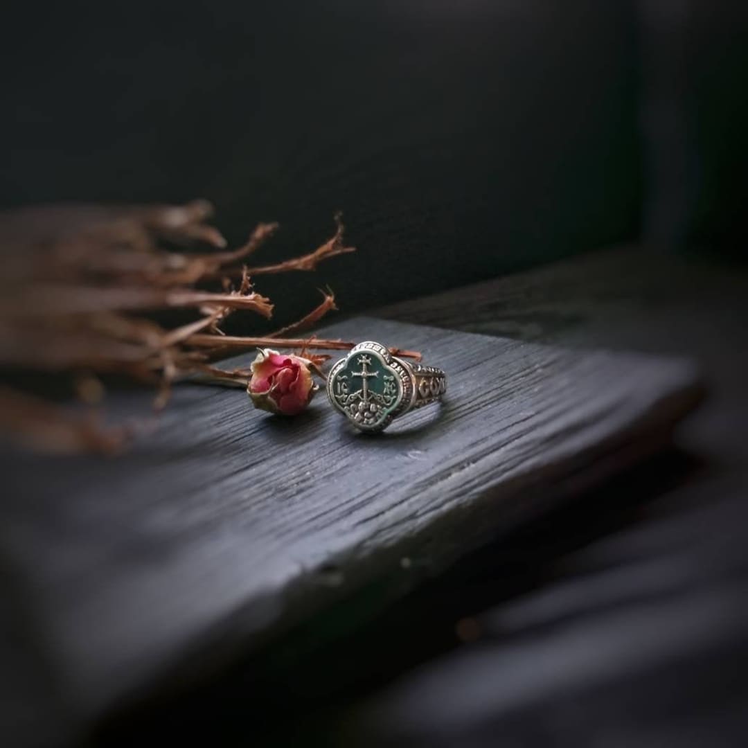 Slavic Rings Slavic Rings 925 Sterling Silver Jewelry Byzantine Rite Ring Greek Rite ...