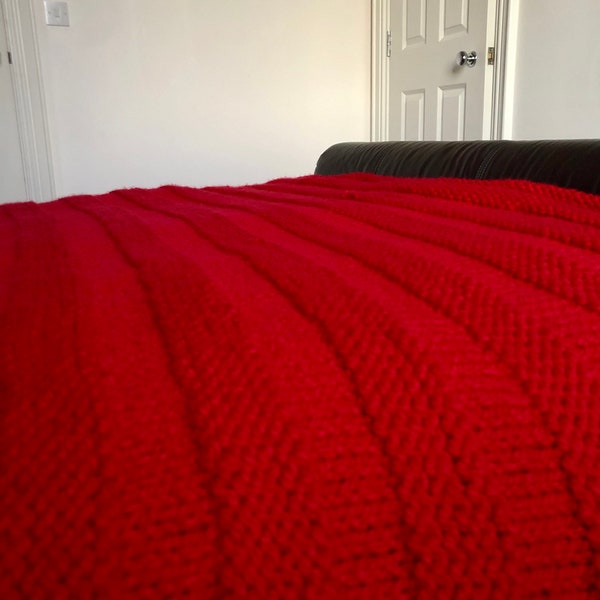 Deep Dark Red Throw Blanket Etsy