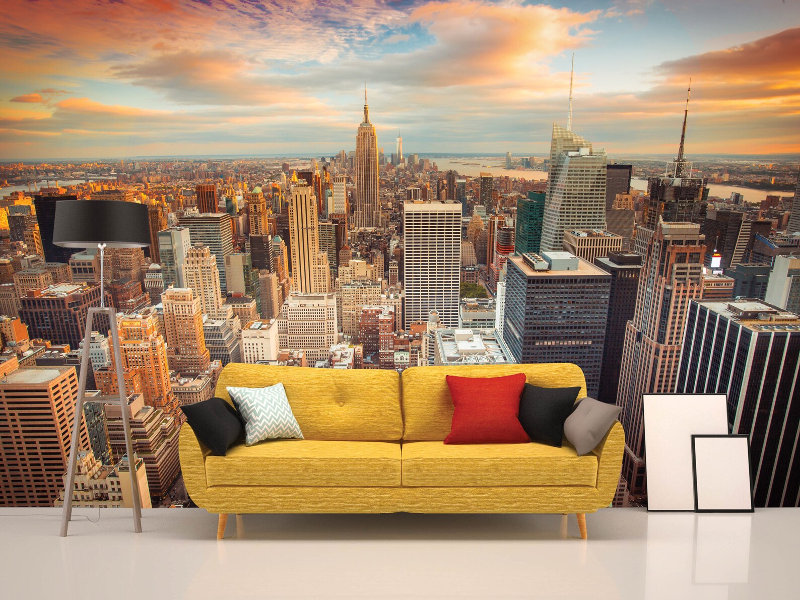 Wallpaper Mural New York City Landscape New York Skyscrapper Etsy