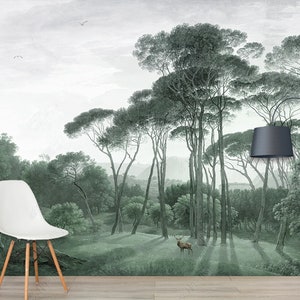 Papier peint Dream Forest - Papier peint Forêt enchantée - Décoration intérieure sur le thème de la nature