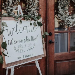 Welcome Wedding Sign