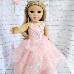 Wicked Good Witch Pink Glinda Bubble Dress For 18 Inch Dolls