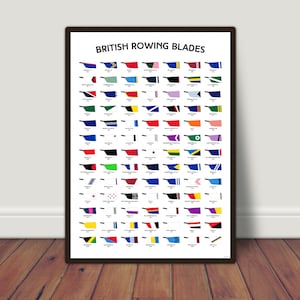 Rowing Print - British Rowing Blades