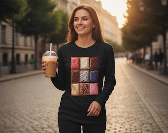Flavored Pop Tart Unisex Long-Sleeve T-Shirt, Iced Tart Tee