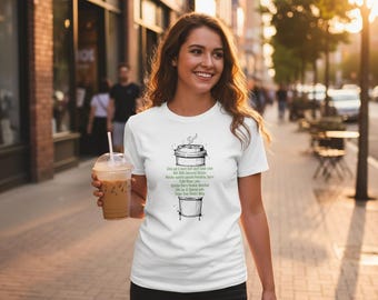 Personalized Coffee Order T-Shirt - Custom Barista Gift - Funny Coffee Lover Tee
