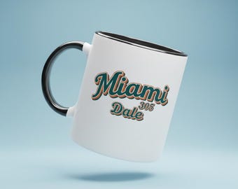 Miami Dale Ceramic Mug - 305 Area Code, Gift for Miami Fans