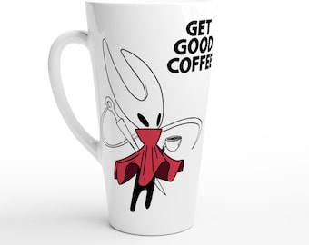 Silksong Hornet Coffee Mug - Hollow Knight Gamer Gift - Ceramic 17oz Latte Cup for Video Game Fans - Unique Gaming Desk Decor