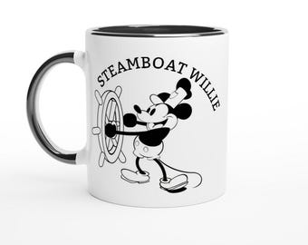 Steamboat Willie Mug: Classic Mickey Mouse Coffee Mug