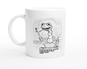 Funny J Gaffigan Mug - "Weirder Than Me" Ceramic Coffee Cup - Perfect Gift for Laugh Lovers