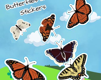 British Columbia Butterflies Vinyl Sticker - 2" BC Canada