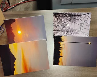 Blank greeting cards, Dawn and Dusk