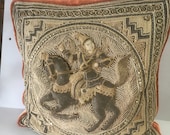 Burmese kalaga Tapestry Pillow