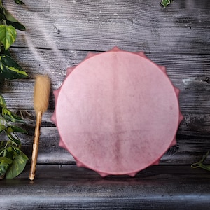 Pink drum Opening the heart , shamandrum, shamanic drum, moon drum