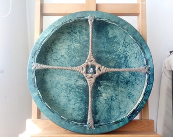 Handcrafted Shaman drum Storm - for meditation and emotional balance
