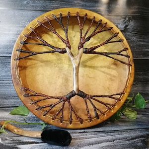 Tamburo sciamanico Yggdrasil: Albero della vita, Energia della Terra