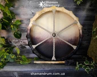 Shaman drum Black mist 22 inch 56 cm, medicinedrum, shamanic drum, schamanen trommelshamanic drum