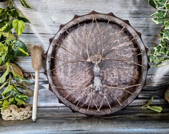 Wolf Schamanen Trommel 56 cm - Keltische Wikinger Tambour