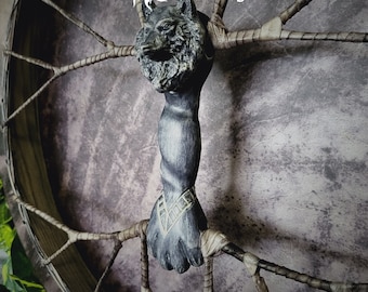 Shamanic drum Wolf ,  schamanen trommel, tambour viking, celtic drum