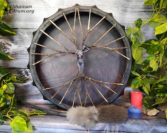 Shaman drum  Forest Nymph, First Dawn , schamanen trommel, shamanic drum, tambour shamanique xmas gift