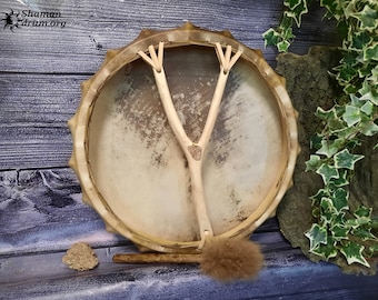 Shamanic Drum for Medicine Healing practice , Natural color