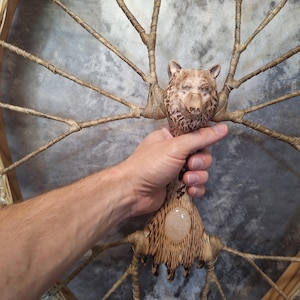 Handcrafted Shamanic Bear Drum - Powerful 25 Inch Viking Tambour