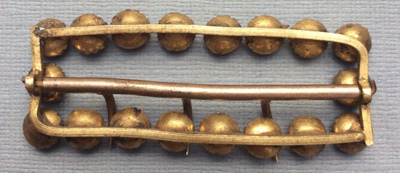 Antique Rectangular Clear Paste Buckle Slide - image 6