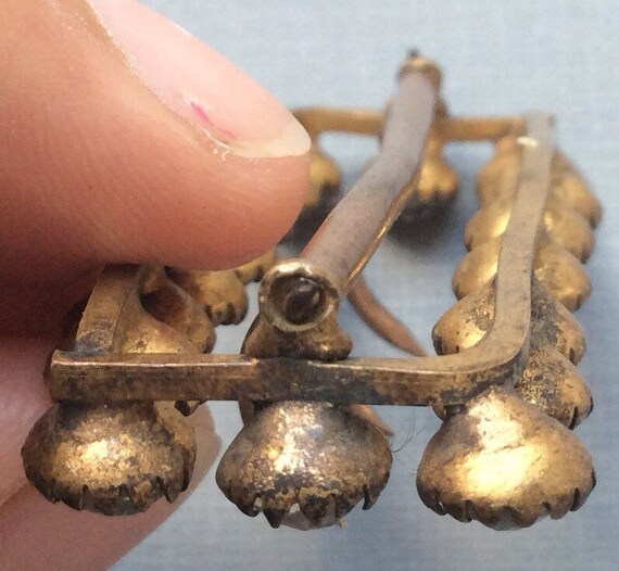 Antique Rectangular Clear Paste Buckle Slide - image 10