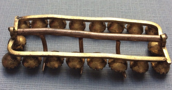 Antique Rectangular Clear Paste Buckle Slide - image 7