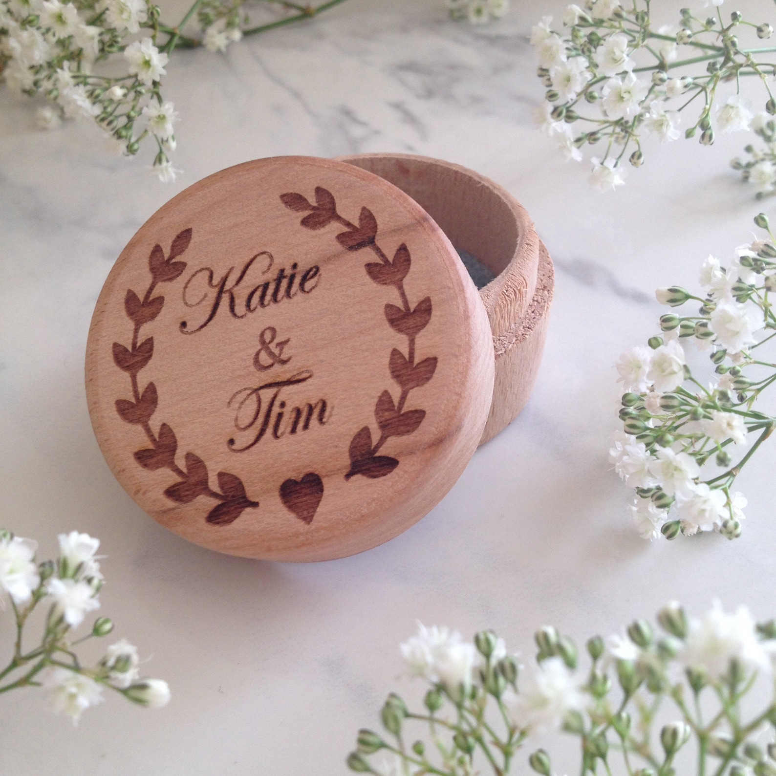 Wedding Ring Box Custom Engraved Box Wedding Gift Rustic - Etsy