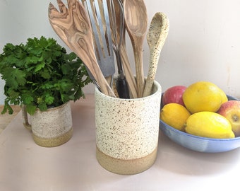 Pottery Utensil Holder Etsy