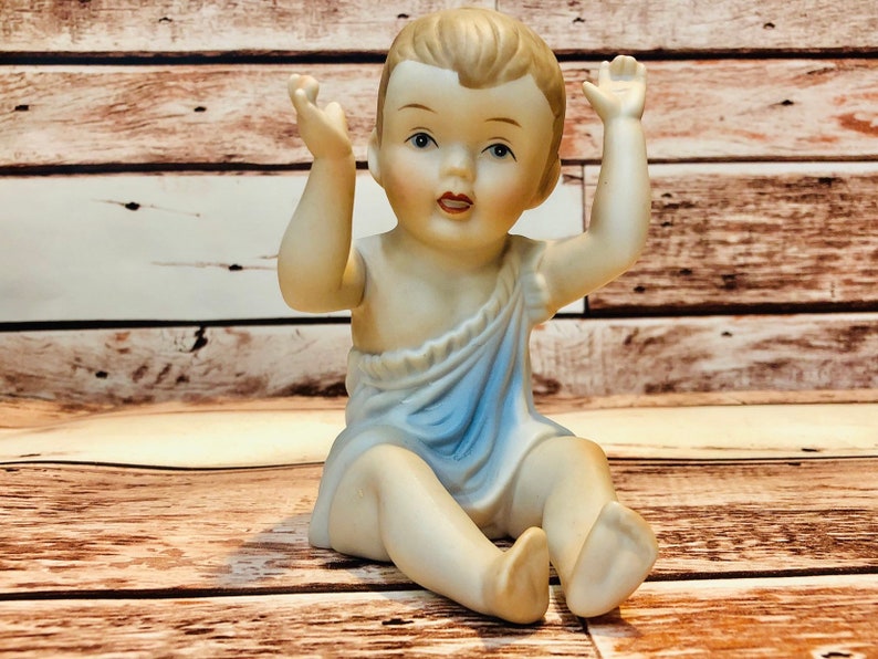 Porcelain Baby Figurines 1950s Vintage Piano Babies Hand Etsy