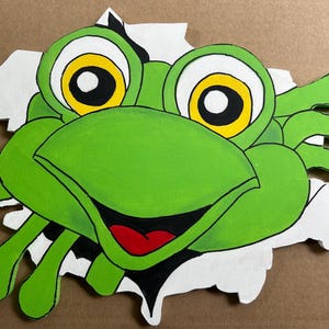 Bust Out Frog Wreath Sign