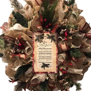 Silent Night Christmas Wreath