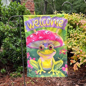 Frog Garden Flag