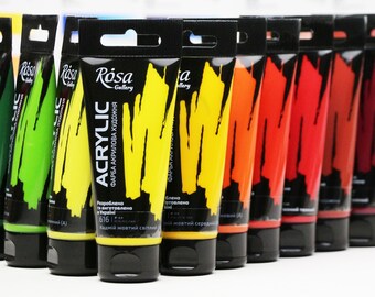Acrylic paint extra fine paints paintings ROSA Gallery made in Ukraine 60 ml Emerging and Professional Artists 60 ml 2.02 Oz
